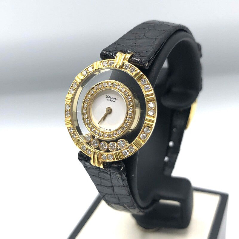 ショパール Chopard ハッピーダイヤモンド 20/5682 K18YG クオーツ レディース 腕時計