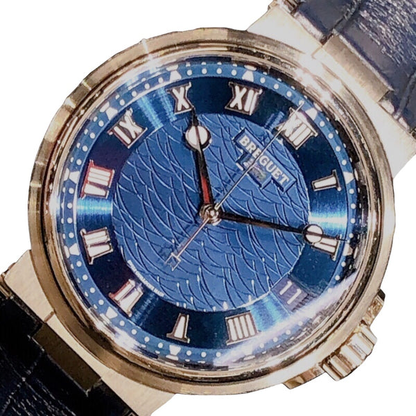 ブレゲ Breguet マリーン 5517BB/Y2/9ZU ブルー K18ホワイトゴールド 750WG メンズ 腕時計