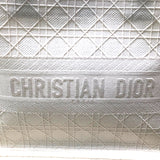 クリスチャン・ディオール Christian Dior ブックトートミディアム ホワイト キャンバス キャンバス ユニセックス トートバッグ