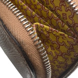 エルメス HERMES アザップロングシルクイン　エプソン　チャイ　Z刻印　SV金具 チャイ レザー エプソン ユニセックス 長財布