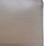 エルメス HERMES アザップロングシルクイン　エプソン　チャイ　Z刻印　SV金具 チャイ レザー エプソン ユニセックス 長財布