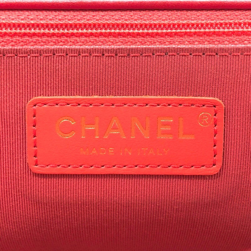 シャネル CHANEL マトラッセ2WAYショルダーバッグ レッド ゴールド金具 ラムスキン レディース ショルダーバッグ