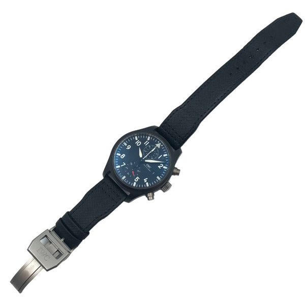 インターナショナルウォッチカンパニー IWC パイロット・ウォッチ・クロノグラフ “トップガン” IW389001 ブラック セラミック/チタン 自動巻き メンズ 腕時計