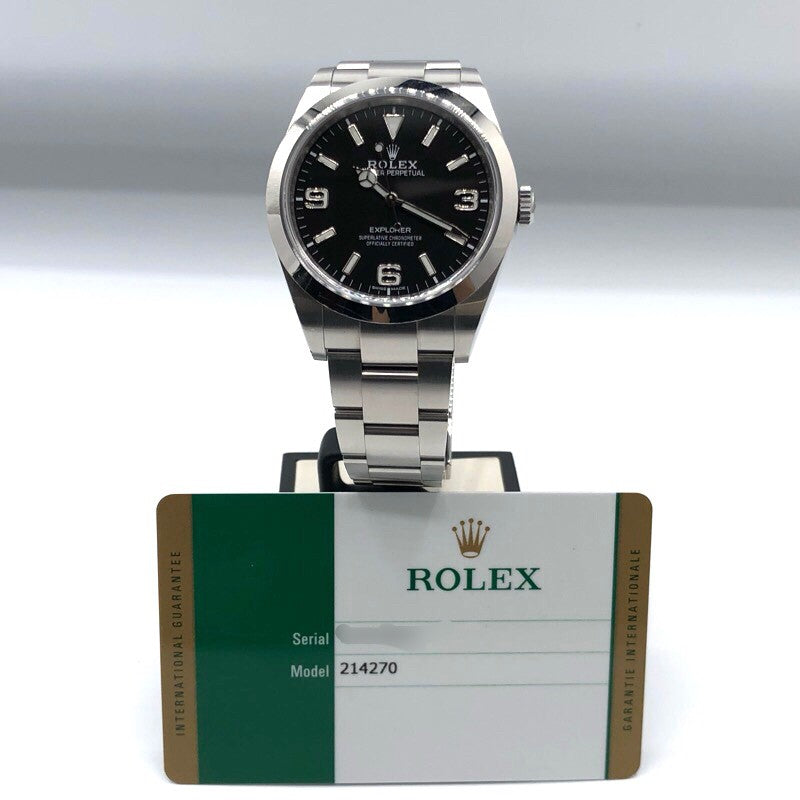 ロレックス ROLEX エクスプローラー1 ランダムシリアル 214270 SS 自動巻き メンズ 腕時計