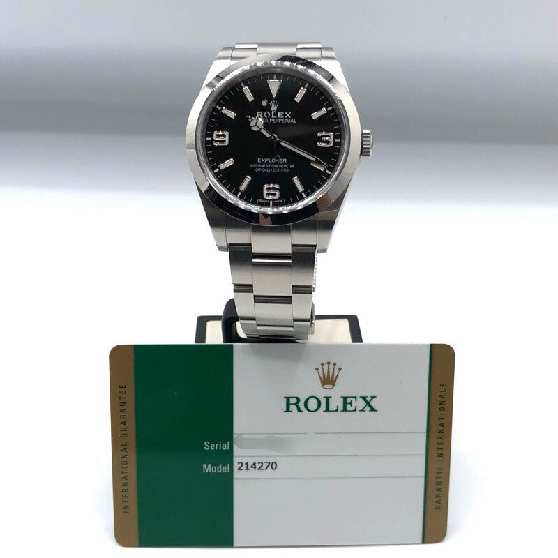 ロレックス ROLEX エクスプローラー1 214270 ブラック SS メンズ 腕時計