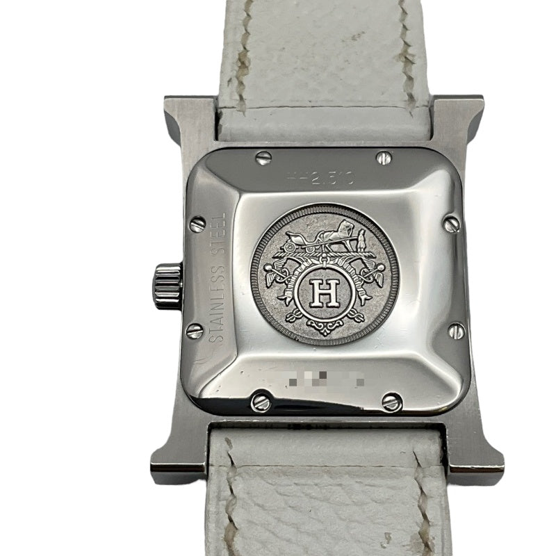 エルメス HERMES Hウォッチ HH2.510 ステンレススチール レザー×SS 自動巻き レディース 腕時計