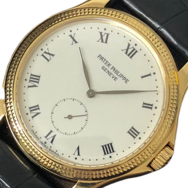 パテック・フィリップ PATEK PHILIPPE カラトラバ 5115J ホワイト K18イエローゴールド 手巻き メンズ 腕時計