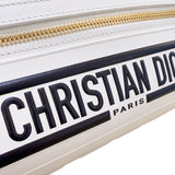 クリスチャン・ディオール Christian Dior ボーリングバッグ ホワイト/ブラック レザー レディース ハンドバッグ