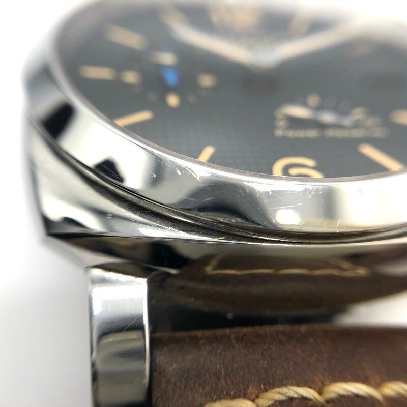 パネライ PANERAI ルミノール　1950　3デイズ　GMT　パワーリザーブ PAM01537 ブラック SS 自動巻き メンズ 腕時計