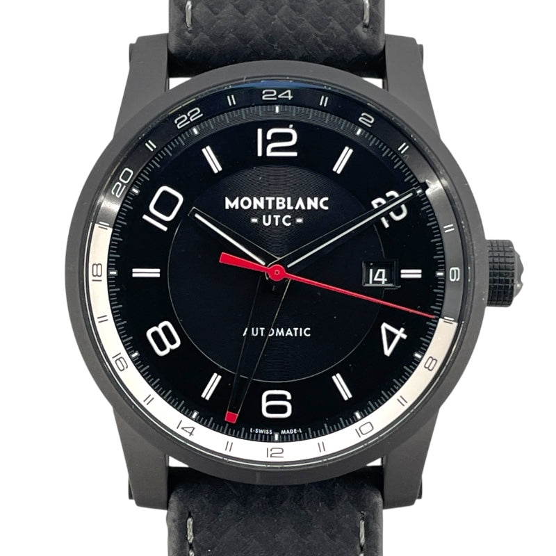 モンブラン MONT BLANC タイムウォーカー 113876 ブラック SS/革ベルト 自動巻き メンズ 腕時計