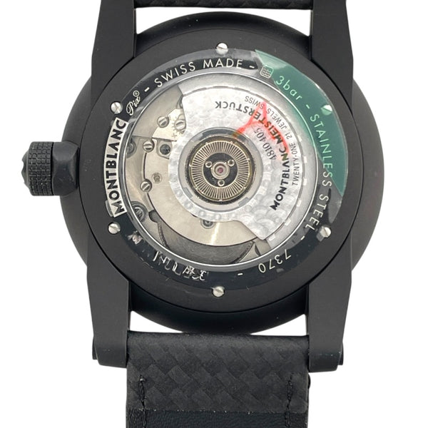 モンブラン MONT BLANC タイムウォーカー 113876 ブラック SS/革ベルト 自動巻き メンズ 腕時計