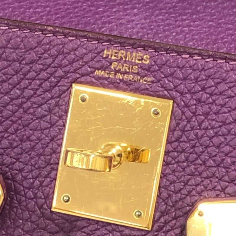 エルメス HERMES ケリー28 内縫い □R刻 アネモネ ゴールド金具 トリヨンクレマンス レディース ハンドバッグ