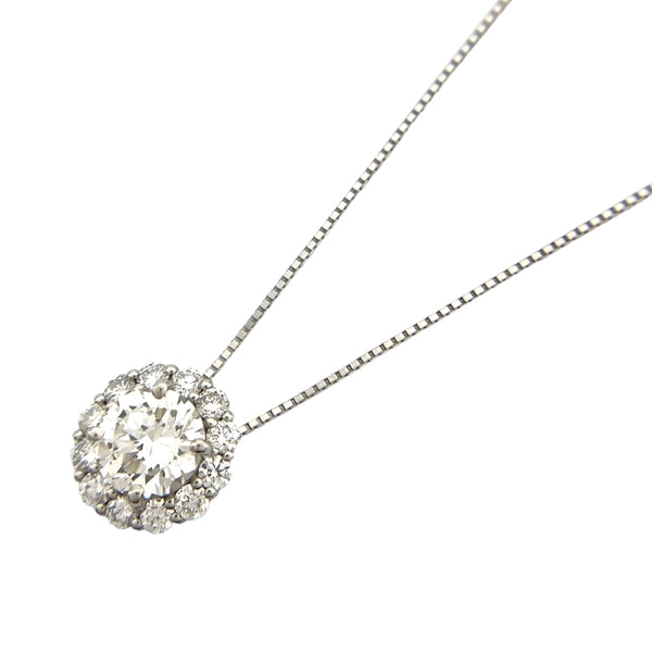 ダイヤモンド ネックレス D:1.03ct D:0.43ct Pt900/Pt850 ダイヤモンド ジュエリー