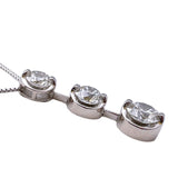 トリロジーダイヤモンドネックレス Pt850/900 ジュエリー