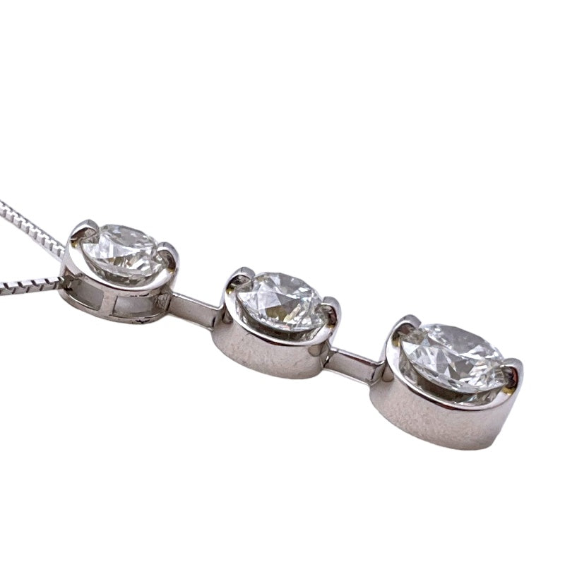 トリロジーダイヤモンドネックレス Pt850/900 ジュエリー