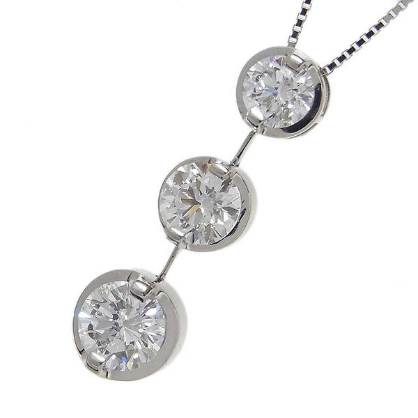 トリロジー ダイヤモンド ペンダント ネックレス Pt850/900/ダイヤモンド ダイヤモンド ジュエリー