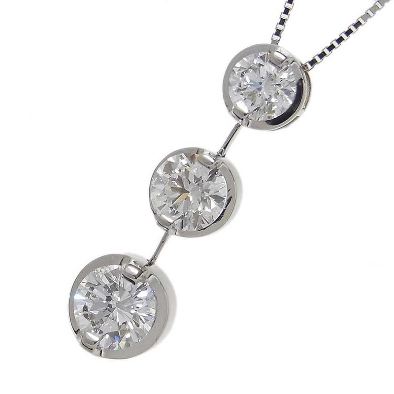 トリロジー ダイヤモンド ペンダント ネックレス Pt850/900/ダイヤモンド ダイヤモンド ジュエリー