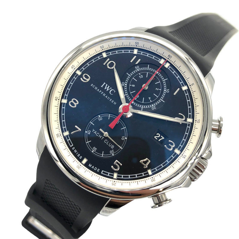 インターナショナルウォッチカンパニー IWC ポルトギーゼ ヨットクラブ IW390210 ブラック SS/ラバーベルト 自動巻き メンズ 腕時計