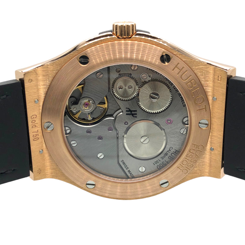 ウブロ HUBLOT ウブロ クラシック フュージョン クラシコ ウルトラシン 545.OX.1280.LR キングゴールド/レザーラバー 手巻き メンズ 腕時計