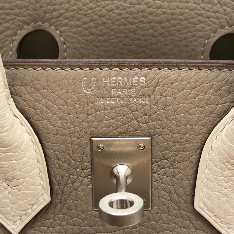 エルメス HERMES バーキン25 パーソナルオーダー Z刻 エトゥープ・クレ 