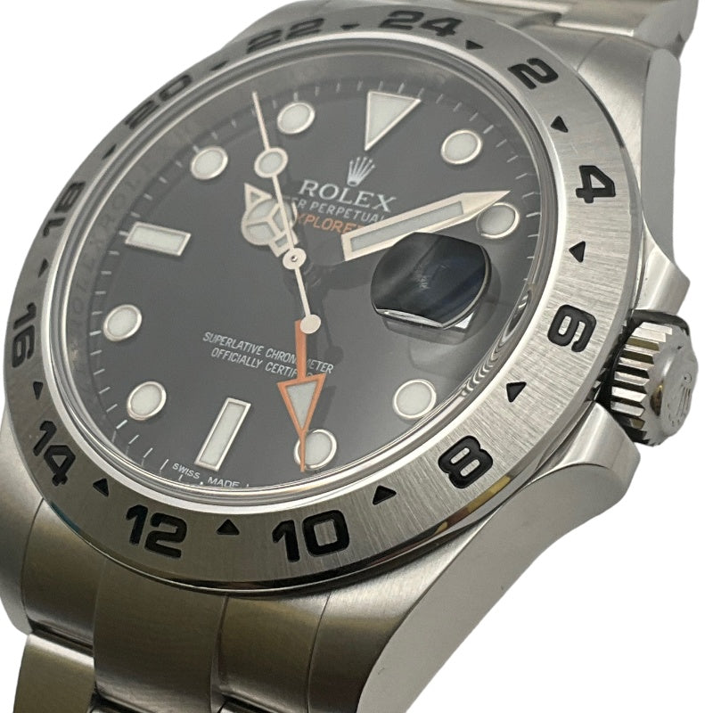 ロレックス ROLEX エクスプローラー2 216570 ステンレススチール 自動巻き メンズ 腕時計 | 中古ブランドリユースショップ  OKURA(おお蔵)