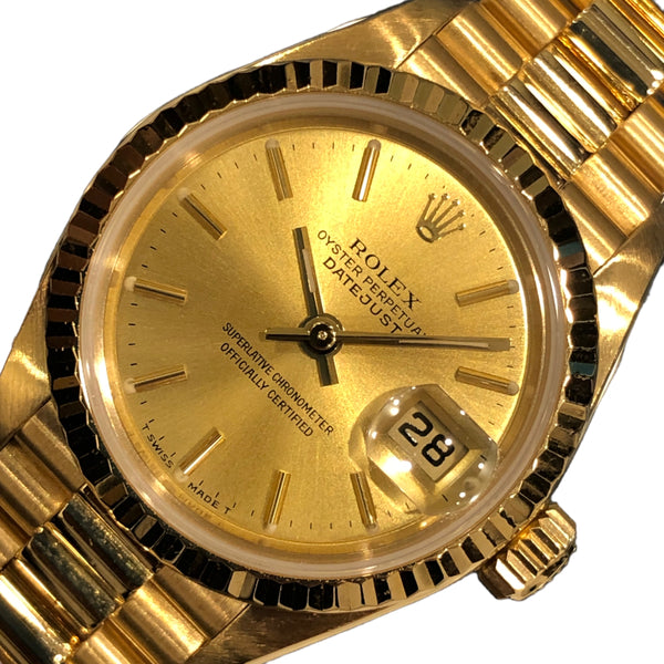ロレックス ROLEX デイトジャスト26 R番 69178 ゴールド K18YG 自動巻き レディース 腕時計