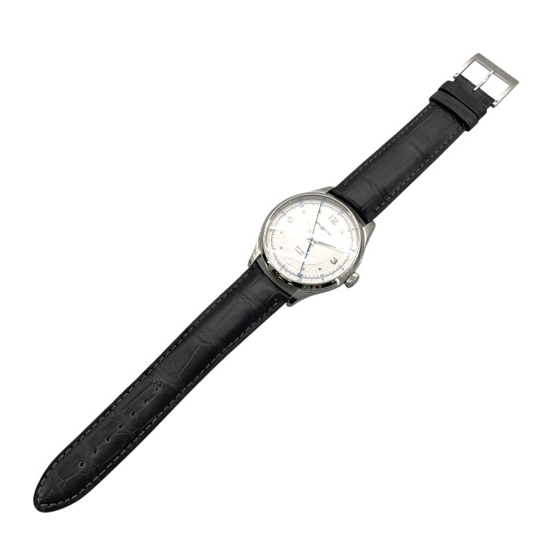 モンブラン MONT BLANC ヘリテイジGMT 119948 ホワイト SS/革ベルト 自動巻き メンズ 腕時計