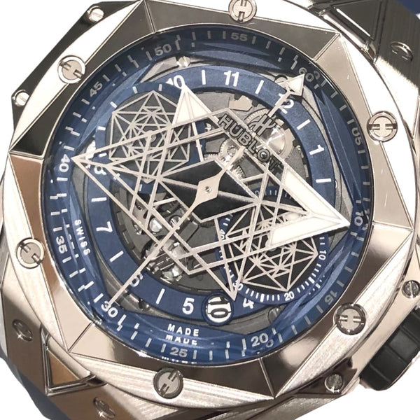 ウブロ HUBLOT ビックバン ウニコ サンブルー２ 世界200本限定 418.NX.5107.RX.MXM20 ブルー文字盤 チタン メンズ 腕時計