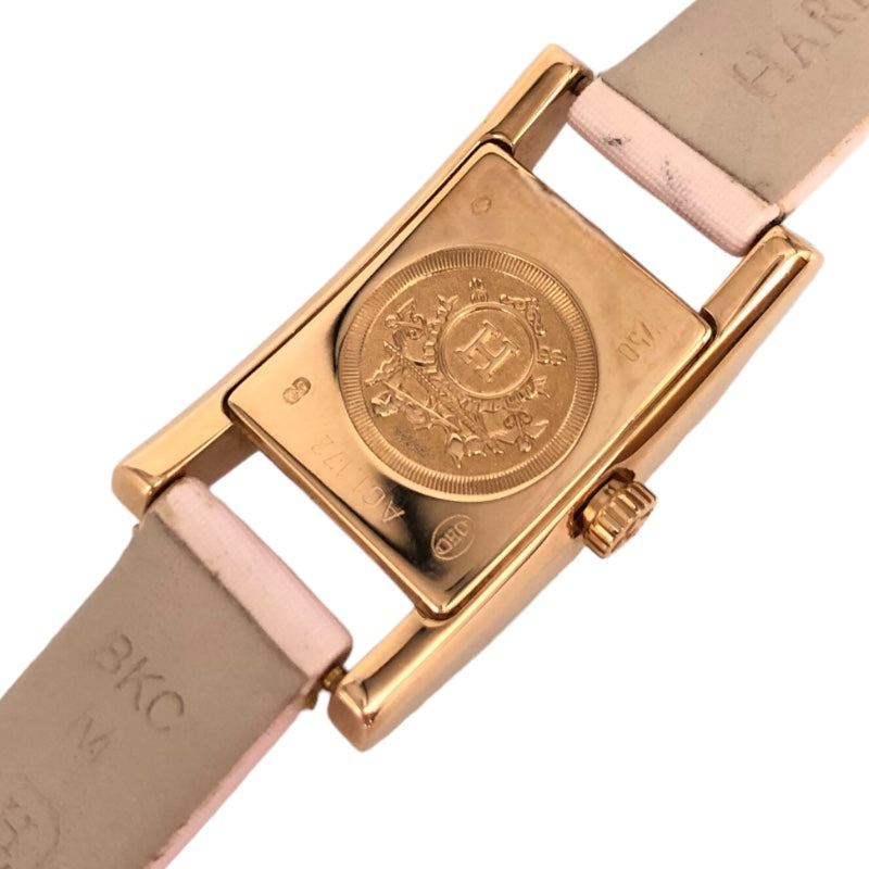 エルメス HERMES アルコル ホワイトシェル AC1.172 ホワイトシェル文字盤 K18ピンクゴールド クオーツ レディース 腕時計