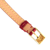 ルイ・ヴィトン LOUIS VUITTON タンブール ビジュ ホワイトシェル Q151L ホワイトシェル文字盤 K18イエローゴールド/アリゲーターレザー クオーツ レディース 腕時計