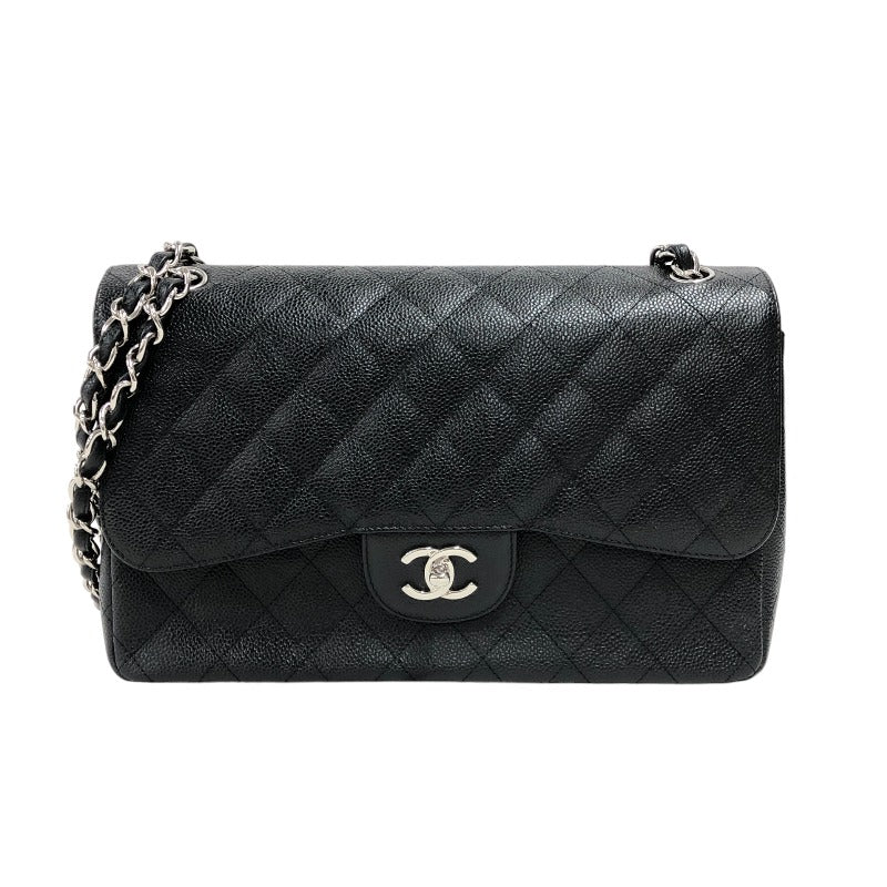 シャネル CHANEL マトラッセ30 A58600 15番台 ブラック シルバー金具 キャビアスキン レディース ショルダーバッグ