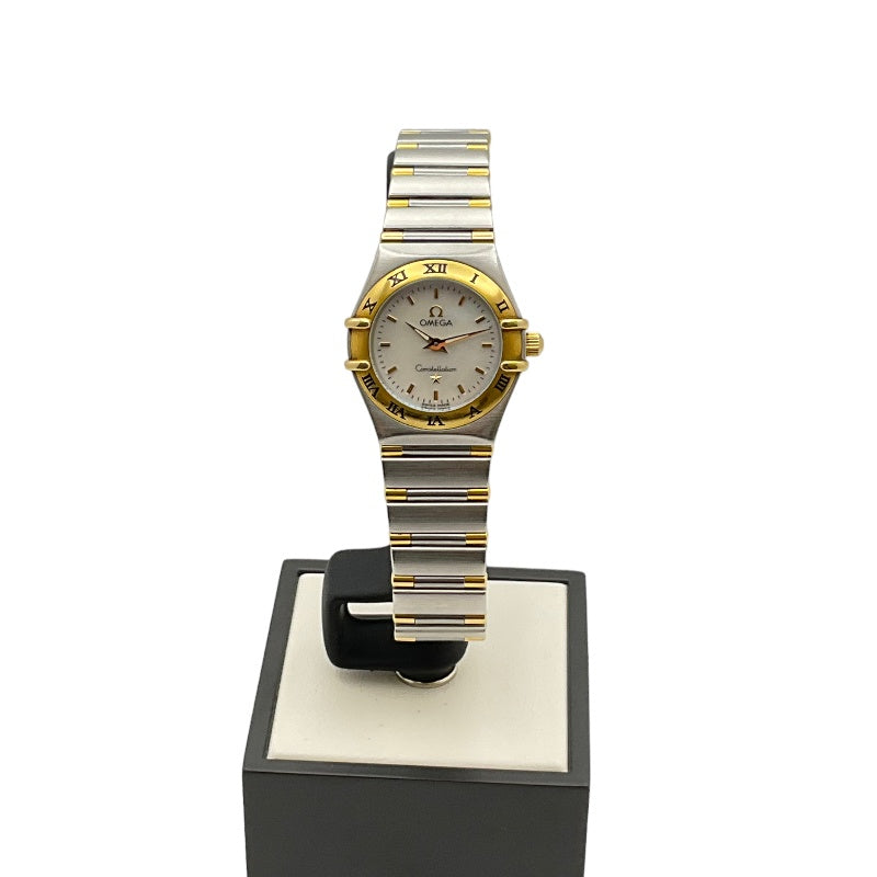 オメガ OMEGA コンステレーションミニ ホワイトシェル 1362.70 ホワイトシェル K18YG/SS クオーツ レディース 腕時計