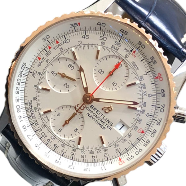 ブライトリング BREITLING ナビタイマー1 クロノグラフ 41 U13324(U13324211G1P1) ホワイト K18PG/S |  中古ブランドリユースショップ OKURA(おお蔵)