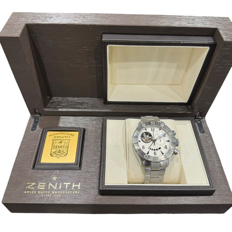 ゼニス ZENITH デファイ クラシック オープン エル・プリメロ 03.0526.4021/01.M526 SS 自動巻き メンズ 腕時 |  中古ブランドリユースショップ OKURA(おお蔵)