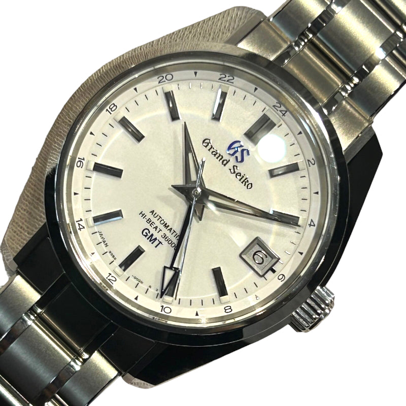 セイコー SEIKO ヘリテージコレクション メカニカル ハイビート36000 GMT SBGJ255 ホワイト チタン 自動巻き メンズ 腕時計