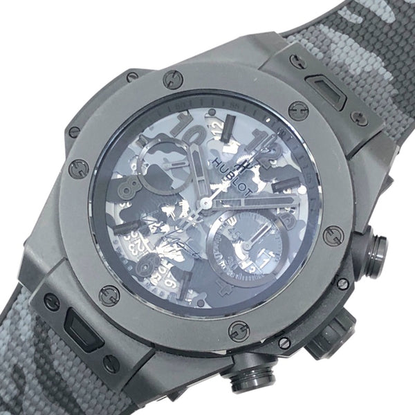 ウブロ HUBLOT ビッグバン オールブラック カモ ヨウジヤマモト 日本100本限定 411.CI.0110.RX.YOY20 チタン/セラミック 自動巻き メンズ 腕時計