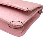 シャネル CHANEL ココマーク チェーンウォレット A48654 16番台 ピンク シルバー金具 キャビアスキン レディース ショルダーバッグ