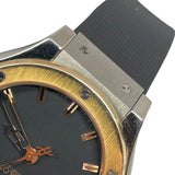 ウブロ HUBLOT クラシックフォージュン チタニウム キングゴールド 581.NO.1180.RX ブラック K18PG/チタニウム/ラバーベルト クオーツ レディース 腕時計