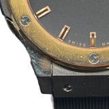 ウブロ HUBLOT クラシックフォージュン チタニウム キングゴールド 581.NO.1180.RX ブラック K18PG/チタニウム/ラバーベルト クオーツ レディース 腕時計