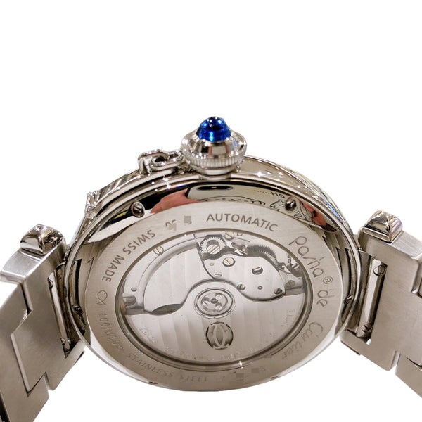 カルティエ Cartier パシャ42 W31072M7 ホワイト  SS 自動巻き メンズ 腕時計