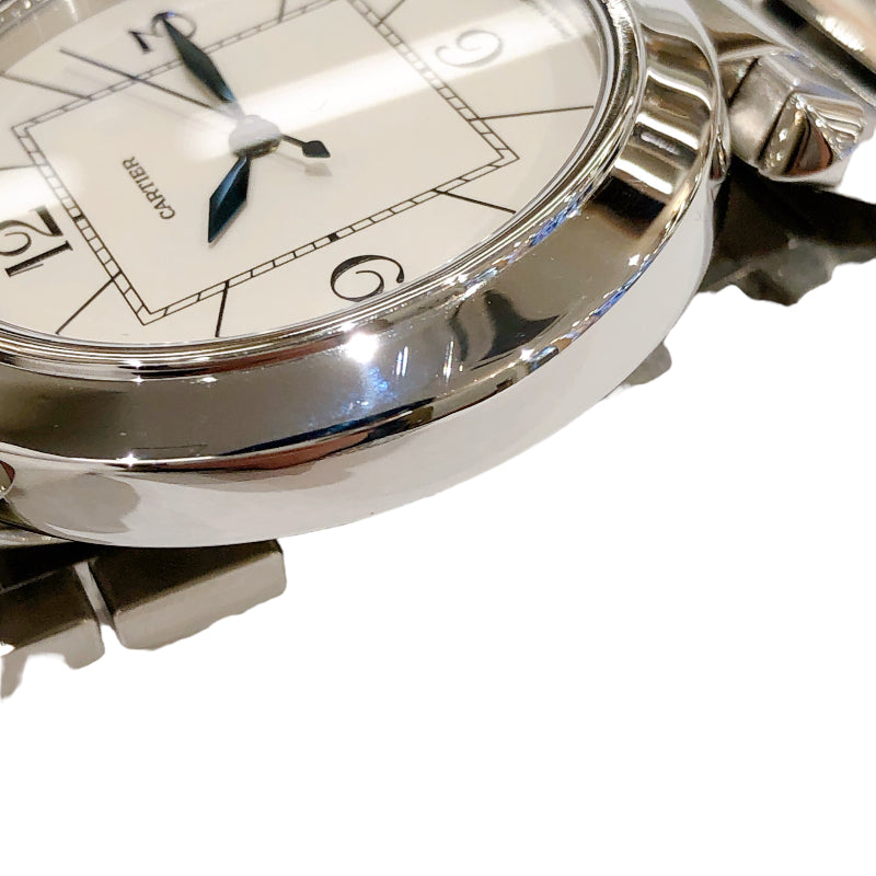カルティエ Cartier パシャ42 W31072M7 ホワイト SS 自動巻き メンズ 腕時計