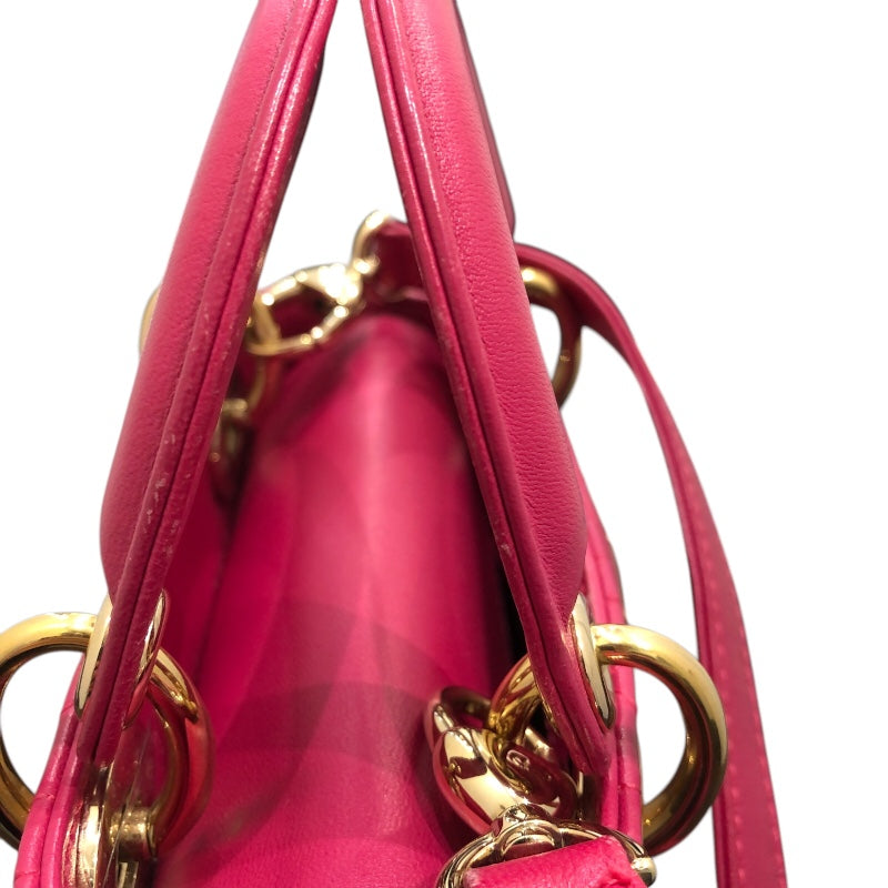クリスチャン・ディオール Christian Dior レディディオール スモール ラムスキン レディース ハンドバッグ