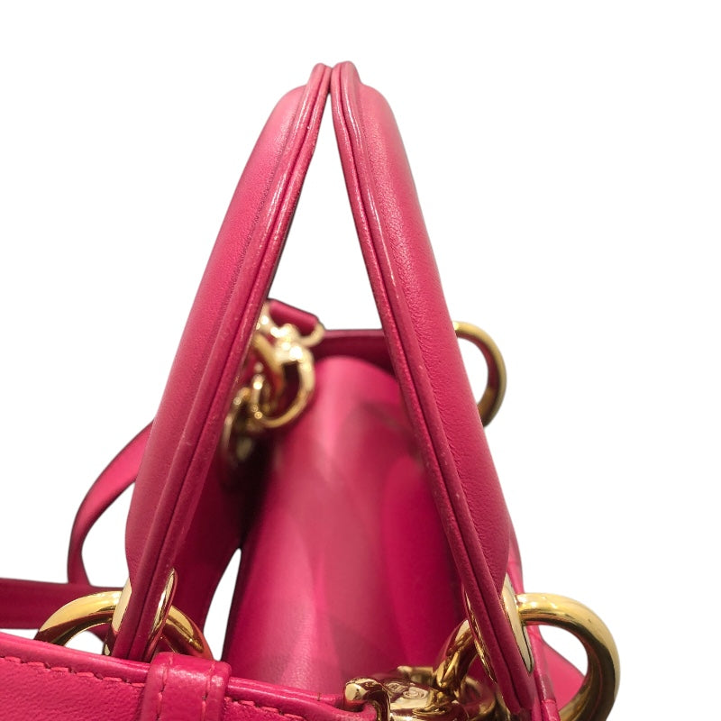 クリスチャン・ディオール Christian Dior レディディオール スモール ラムスキン レディース ハンドバッグ