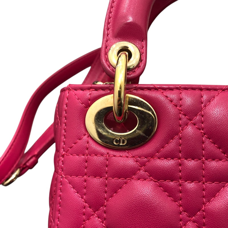 クリスチャン・ディオール Christian Dior レディディオール スモール ラムスキン レディース ハンドバッグ