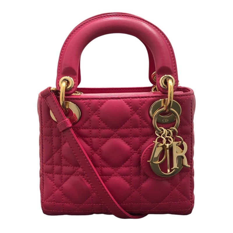 クリスチャン・ディオール Christian Dior レディディオール スモール ラムスキン レディース ハンドバッグ