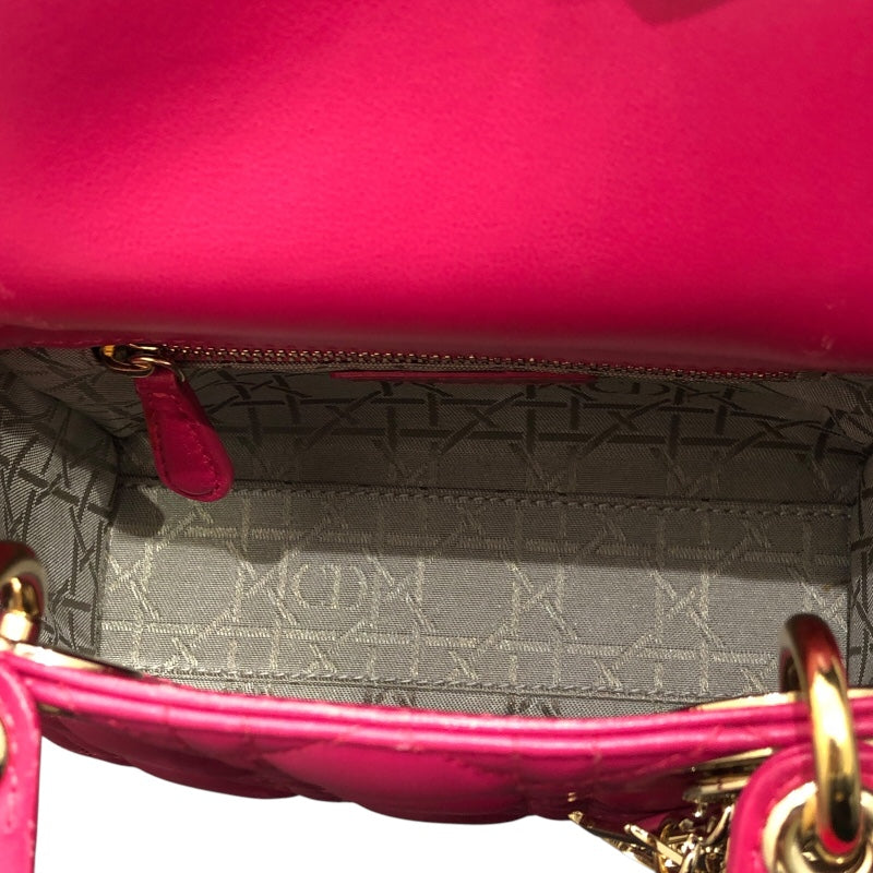 クリスチャン・ディオール Christian Dior レディディオール スモール ラムスキン レディース ハンドバッグ