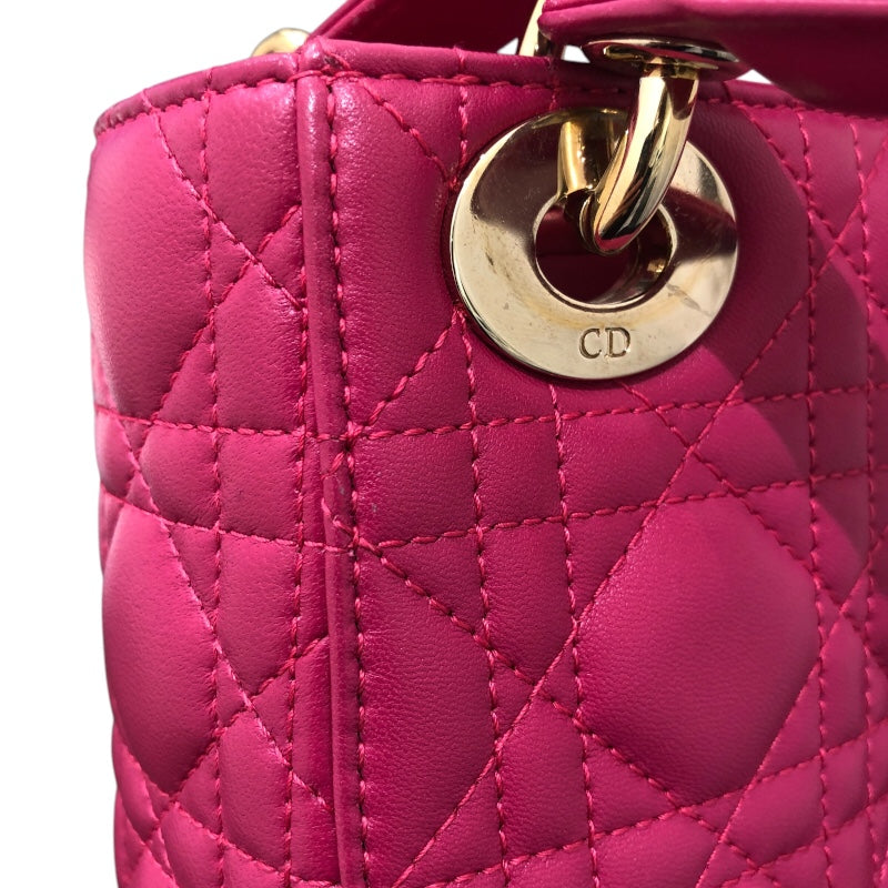 クリスチャン・ディオール Christian Dior レディディオール スモール ラムスキン レディース ハンドバッグ