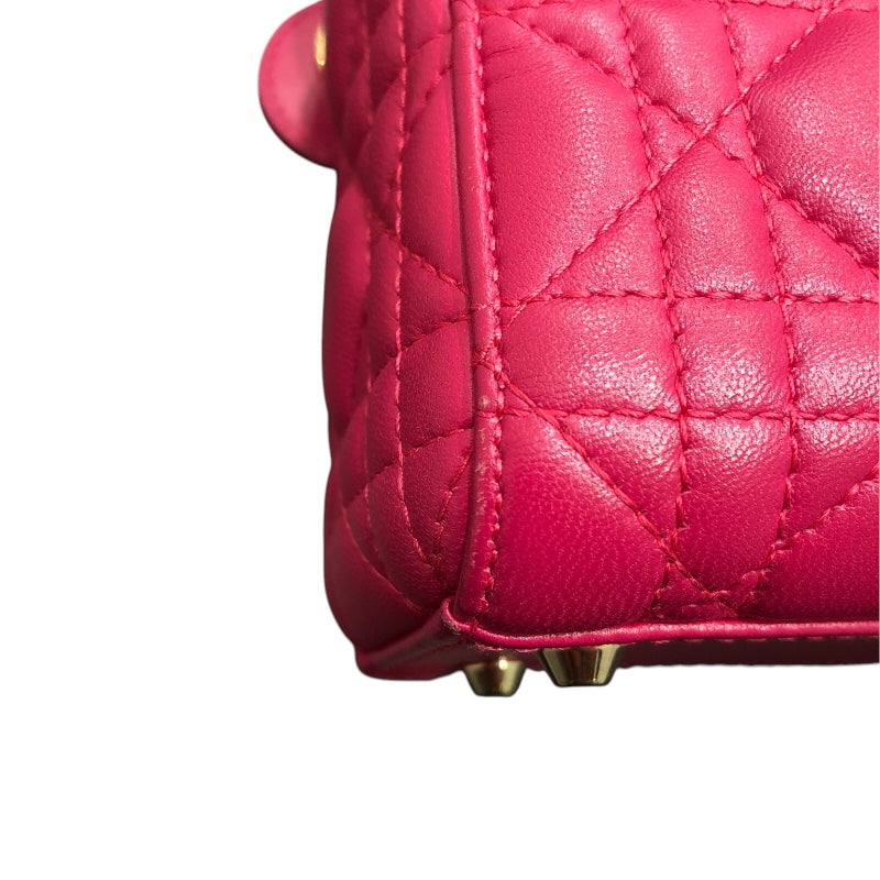 クリスチャン・ディオール Christian Dior レディディオール スモール ラムスキン レディース ハンドバッグ