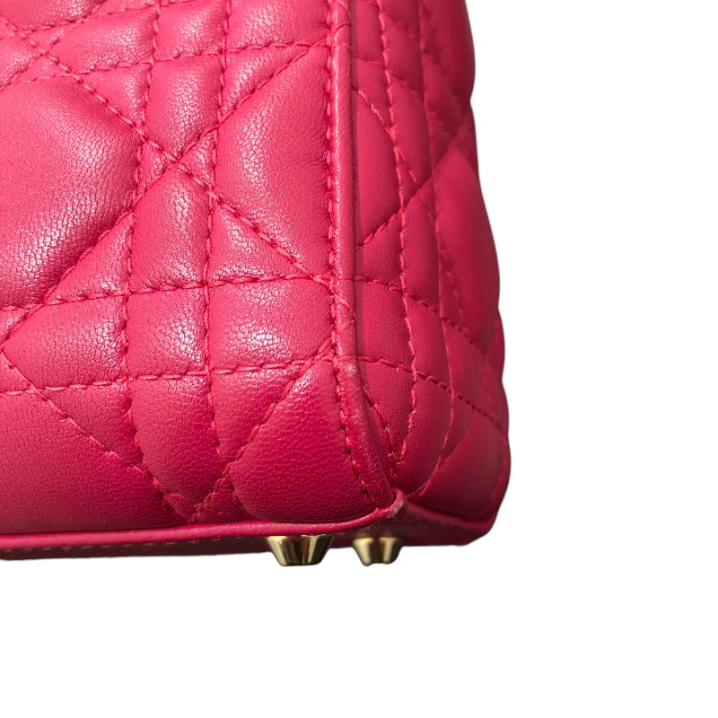 クリスチャン・ディオール Christian Dior レディディオール スモール ラムスキン レディース ハンドバッグ