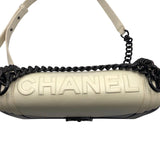 シャネル CHANEL ボーイシャネル25 ブラック/ホワイト カーフ レディース ショルダーバッグ